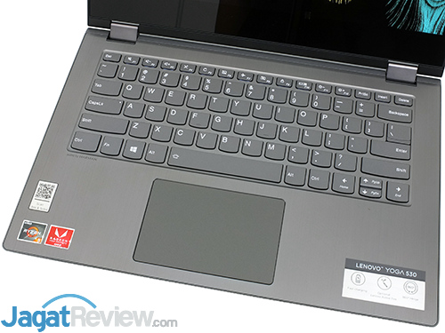 Review Laptop AMD Ryzen: Lenovo Yoga 530-14ARR 9 Lenovo Yoga 530 14ARR Keyboard Touchpad