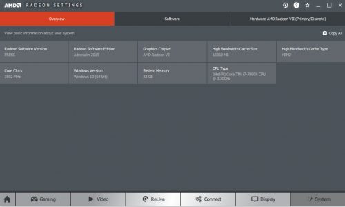 Review AMD Radeon VII: Vega 7nm 4 RadeonVII 5Driver 15
