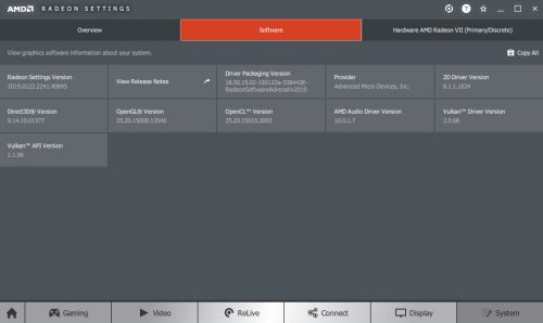 Review AMD Radeon VII: Vega 7nm 5 RadeonVII 5Driver 16