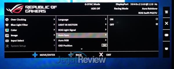 System Setup Aura Sync