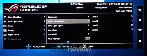 System Setup Light in Motion