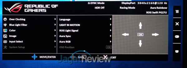 System Setup OSD Position