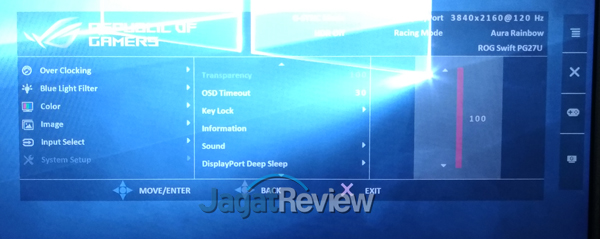 System Setup Transparancy