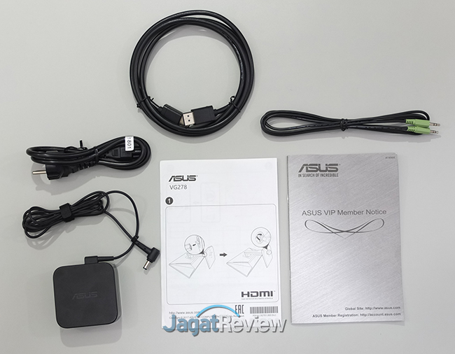 Hands-On Review Monitor: ASUS VG278QR 3 026 Paket Penjualan VG278QR