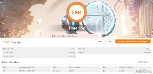 SS 3DMark Time Spy Zephyrus M GU502
