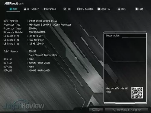 ASRock B450M Steel Legend BIOS 01
