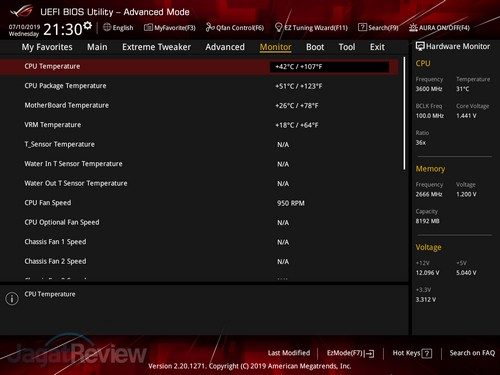 Hands-On Motherboard ASUS Crosshair VIII Hero (Wi-Fi) 4 ASUS ROG Crosshair VIII Hero WiFi BIOS 04