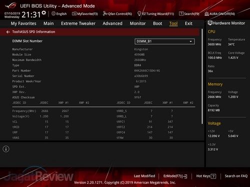 Hands-On Motherboard ASUS Crosshair VIII Hero (Wi-Fi) 7 ASUS ROG Crosshair VIII Hero WiFi BIOS 07