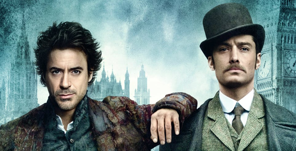 Sherlock Holmes 3 Memasuki Masa Pengembangan, Dapatkan Dexter Fletcher sebagai Sutradara 18 Robert Downey Jr and Jude Law in Sherlock Holmes