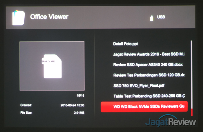 Hands-On Review Proyektor: Optoma ML750 4 003 Office Viewer