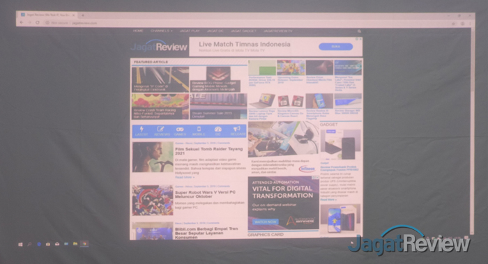Hands-On Review Proyektor: Optoma ML750 12 Ruang Terang