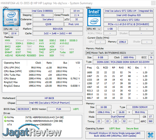 iGPU Intel Ice Lake (Gen 11) + DDR4-3200: Sekencang Apa? 5 hwinfo ram 3200