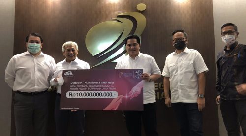 Direct Release: 3 Indonesia Donasikan Rp10 Miliar, Bergabung Dengan Yayasan BUMN Untuk Indonesia Dalam Menopang Upaya Mitigasi COVID-19 1 Foto 1