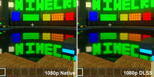 Instalasi & Hands-on Performance : Minecraft RTX Beta (di GeForce RTX 2060 SUPER) 3 MinecraftRTX TEST 1080p DLSS ONvsOFF