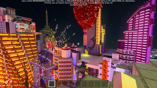 Instalasi & Hands-on Performance : Minecraft RTX Beta (di GeForce RTX 2060 SUPER) 9 MinecraftRTX TEST RenderDistance 24