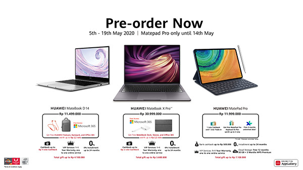 Huawei Indonesia Rilis Dua Laptop Pertamanya, MateBook X Pro & MateBook D 14 5 Pre order1
