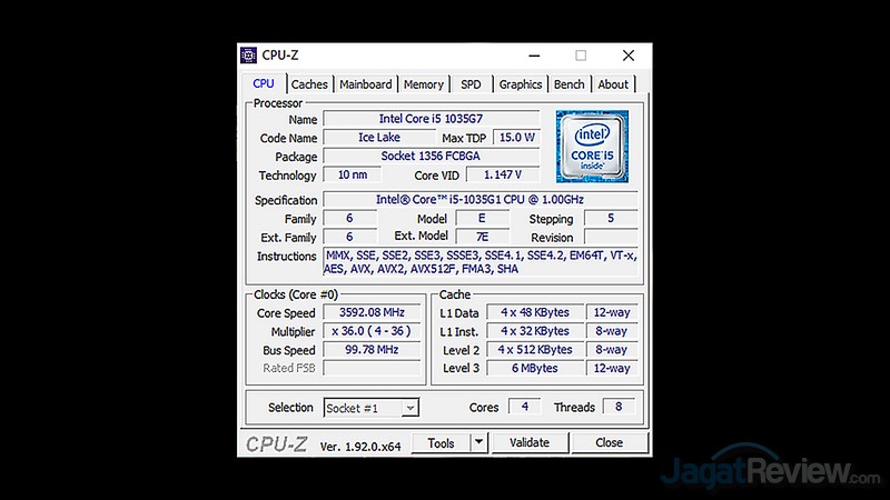 Review Lenovo Yoga Slim 7 dengan GeForce MX350: Laptop Tipis Terbaik di 2020? 2 CPUZ CPU 1
