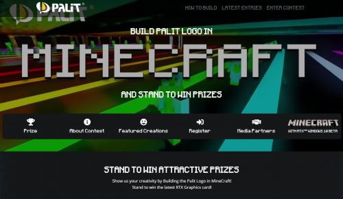 Direct Release: Win a PALIT GeForce RTX 2080 SUPER GameRock Graphics Card with “Build a PALIT logo in Minecraft” Contest 1 Palit Building Palit logo in Minecraft