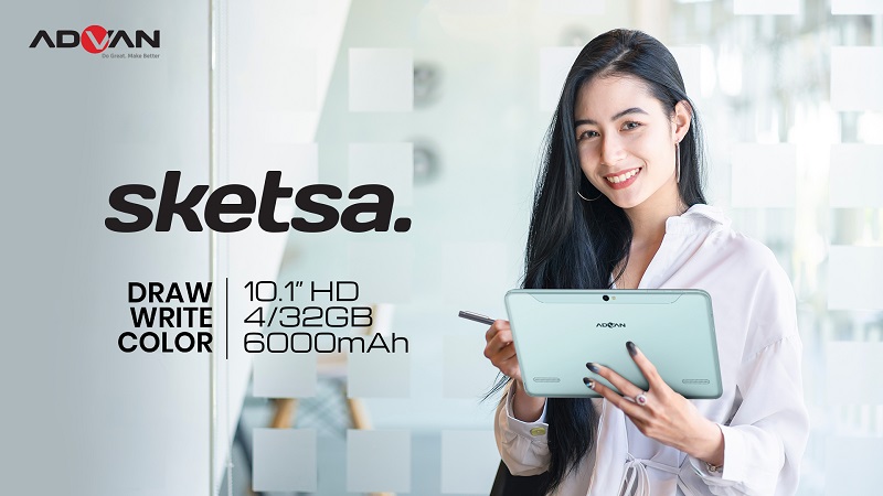 Direct Release: Lengkap dengan Stylus, Advan Luncurkan Tablet Sketsa Premium 10 Inch 3 Sketsa 11