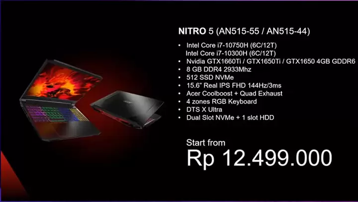 Laptop Gaming Acer Predator & Nitro Terbaru Kini Tersedia dengan Intel Core 10th Gen 31 Acer Nitro 5