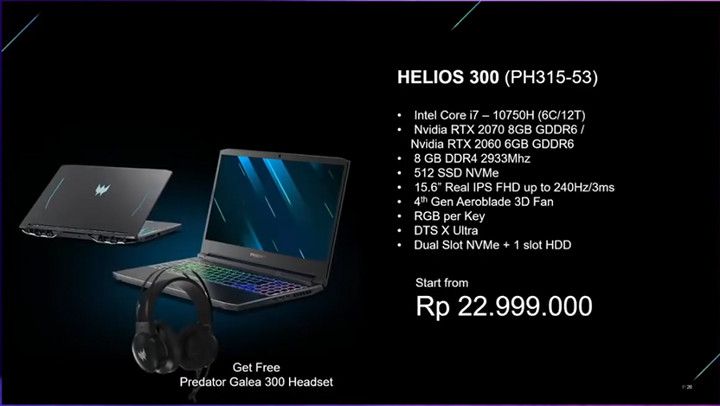 Acer Predator Helios 300