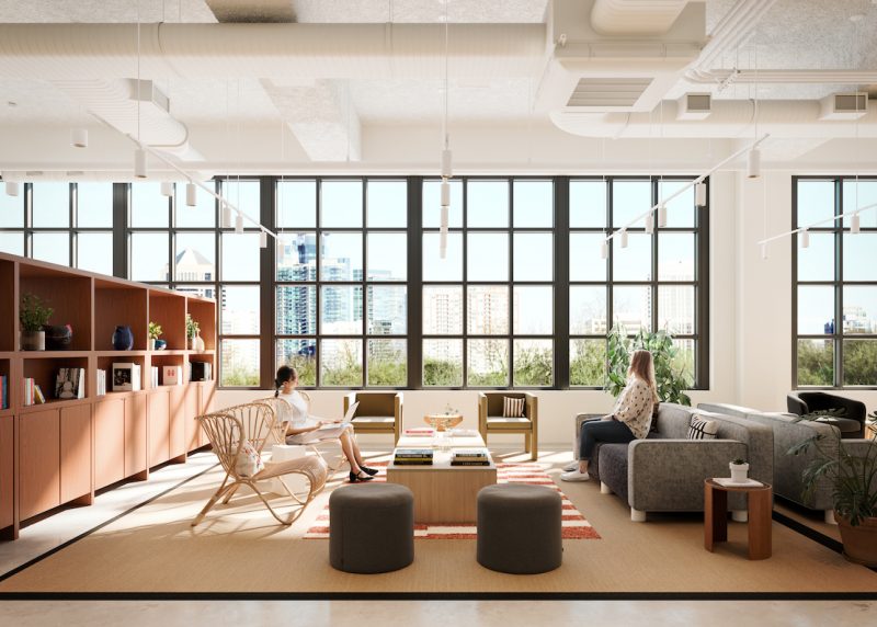 Foto 3 WeWork Lounges dengan Informasi Jaga Jarak untuk Para Anggota e1594183708162