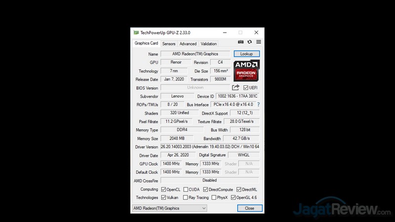 Review IdeaPad Slim 3 - AMD Ryzen 3 4300U 6 GPUZz