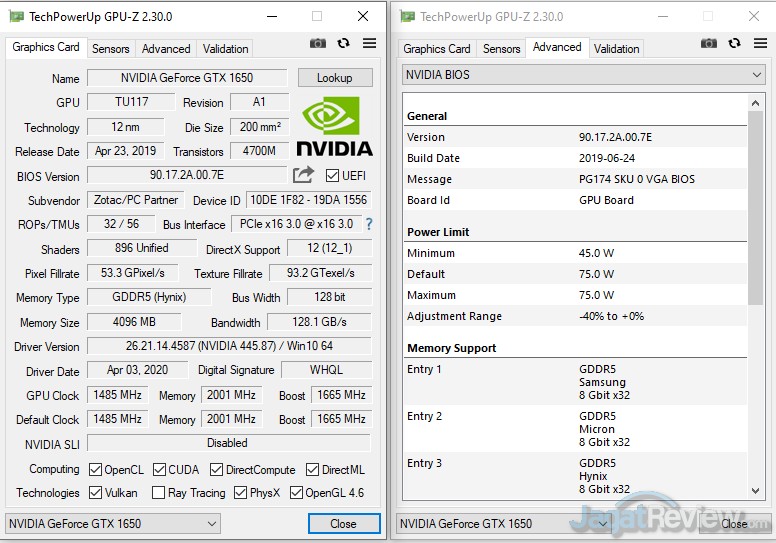 Menjajal GeForce GTX 1650 GDDR6: GTA V 100 FPS Hanya Sekitar 100W? 11 GTX1650 DDR5 GPUZ