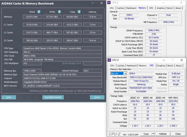 Hands-on (p)review AMD RYZEN 3 PRO 4350G : Renoir APU Desktop 30 OC RAM