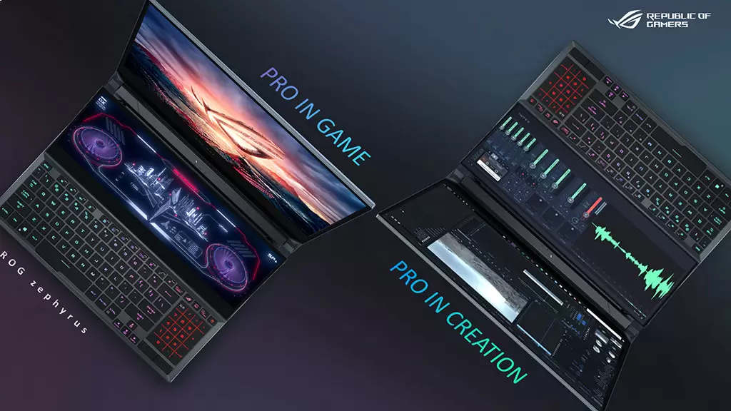 ASUS ROG Zephyrus Duo 15 GX550 Dirilis, Laptop Kelas Sultan Untuk Content Creator & Gamer 1 ASUS ROG Zephyrus Duo 15 GX550 01