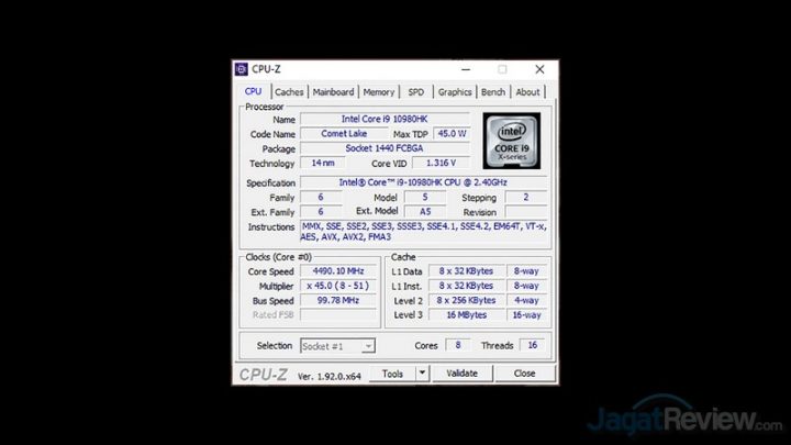 Review ASUS ROG Zephyrus Duo 15 GX550: Laptop Content Creator  CPUZ CPU edit