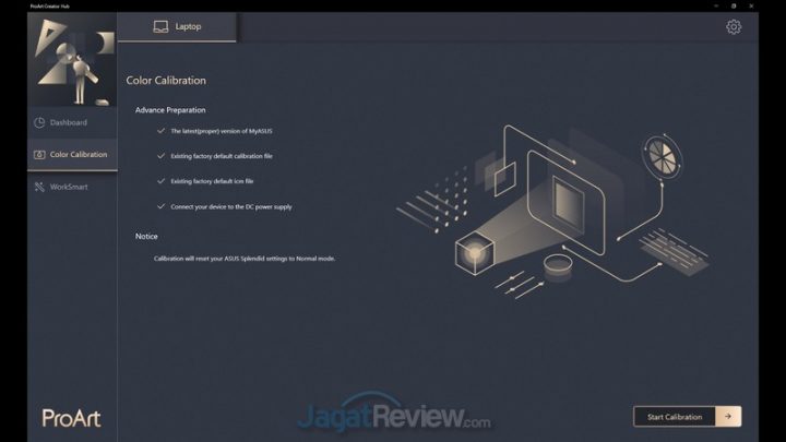 Review ASUS ProArt StudioBook Pro X W730G5T: Laptop Ini Terlalu Kencang! 18 ProArt Creator Hub Color Calibration