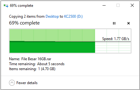 Review Storage: SSD Kingston KC2500 1 TB 11 Screenshot 7