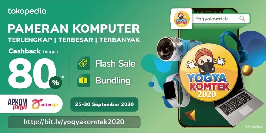 YOGYAKOMTEK 2020 Digelar Online di Tokopedia 1 YOGYAKOMTEK 2020 Tokopedia