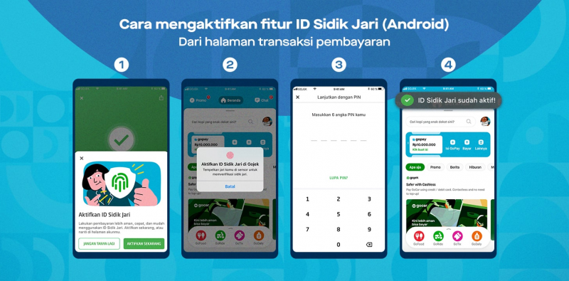 Direct Release: Semakin Aman, GoPay Ajak Pengguna Aktifkan Fitur Biometrik untuk Melindungi Transaksi 19 Cara Menggunakan Fitur ID Sidik Jari GoPay untuk Bertransaksi e1599788350576