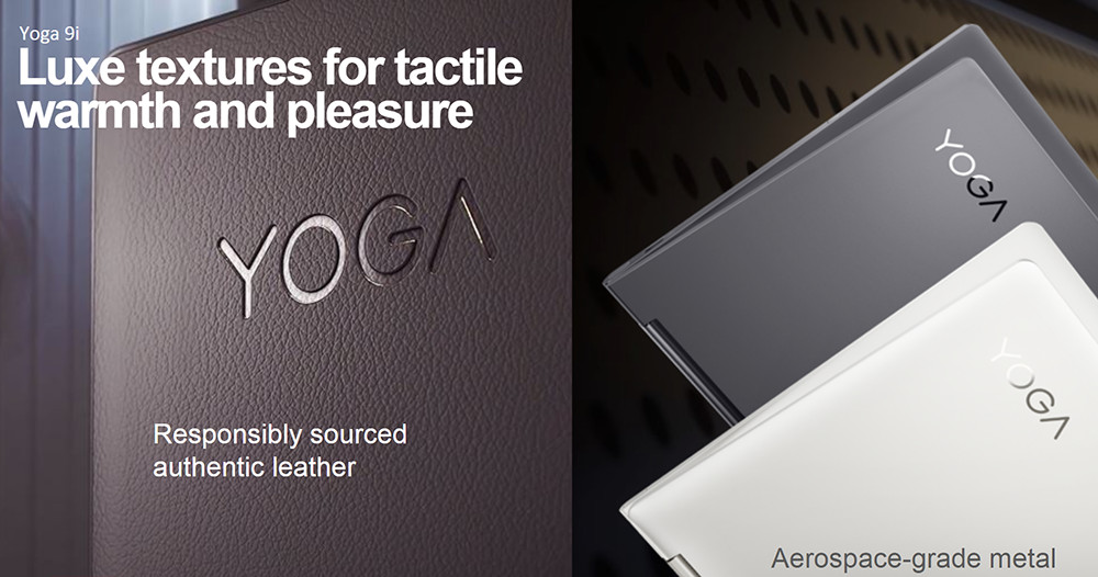 Lenovo Perkenalkan Yoga 9i & Yoga Slim 9i - Berlapis Kulit dengan Intel Tiger Lake & Thunderbolt 4 2 Lenovo Yoga 9i Material