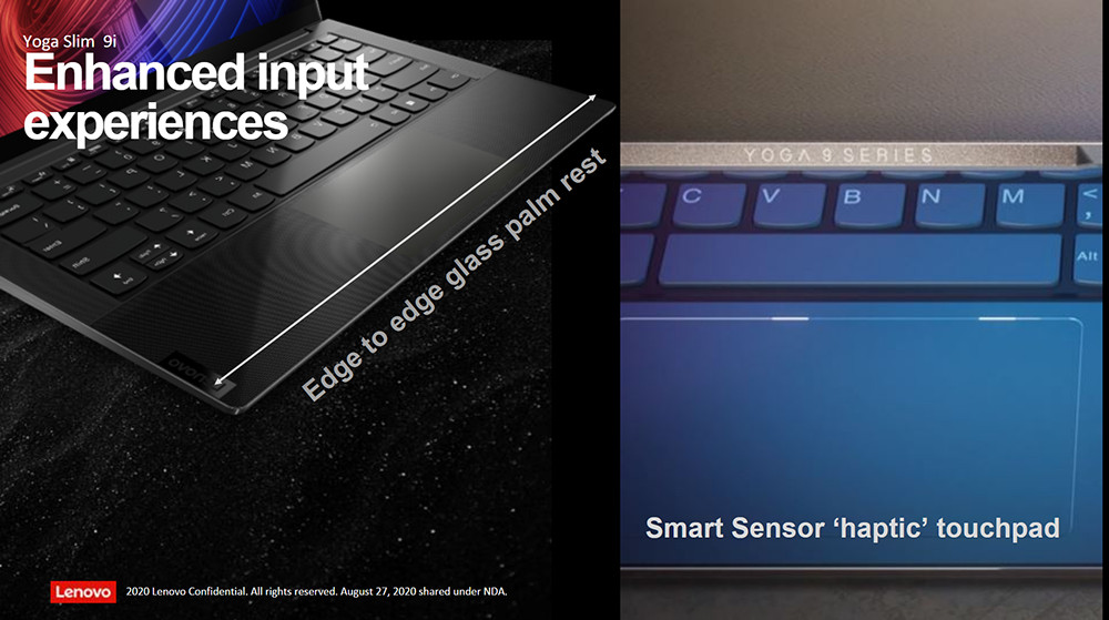 Lenovo Perkenalkan Yoga 9i & Yoga Slim 9i - Berlapis Kulit dengan Intel Tiger Lake & Thunderbolt 4 9 Lenovo Yoga Slim 9i Touchpad