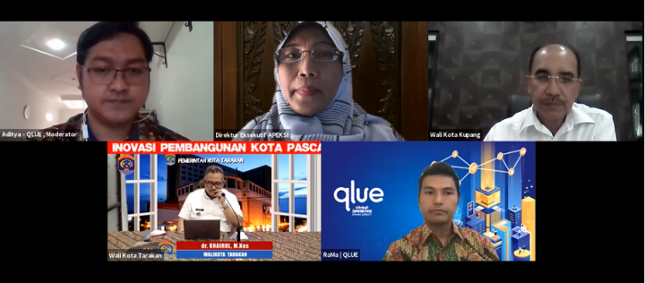 Direct Release: Qlue Dukung Pemerintah Kota Tarakan dan Kupang Susun Strategi Pembangunan Kota Pasca Pandemi Melalui Solusi Smart City 2 QlueTalk Menyusun Strategi dan Inovasi Pembangunan Kota Pasca Pandemi 2