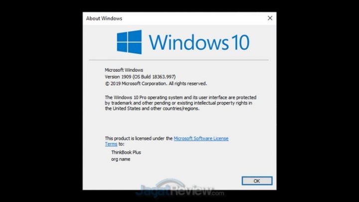 Review Lenovo ThinkBook Plus: Laptop 2 Layar Super Unik 5 WIN 10