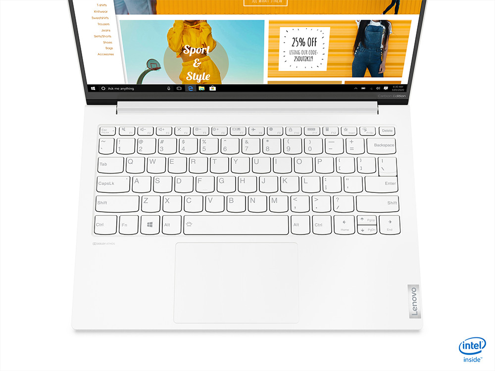 Laptop Lenovo Yoga Slim 7i Carbon Dirilis: Super Ringan dengan Intel Core 11th Gen 3 13 Yoga Slim 7 Carbon Closeup Keyboard