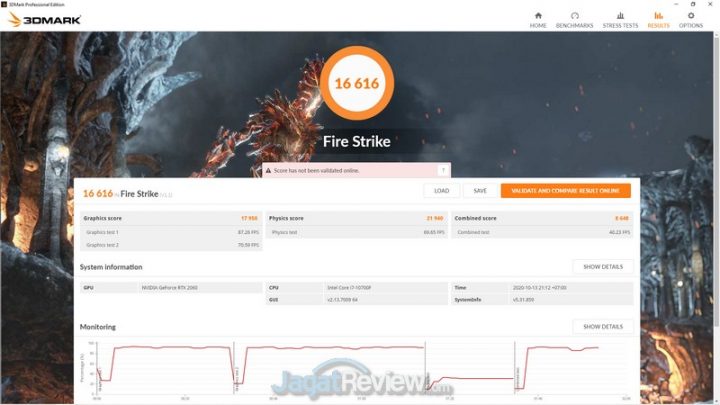 Review HP Omen 25L Desktop GT11: Kencang nan Lengkap! 6 3DMark FireStrike Single Channel Mode Turbo 02