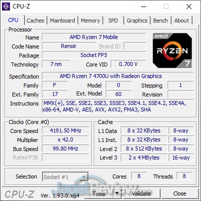 Review HP ProBook x360 435 G7 (AMD Ryzen 7): Laptop Bisnis Pakai AMD? Bisa! 2 CPU CPUZ