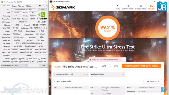 Review ASUS TUF Gaming GeForce RTX 3080 19