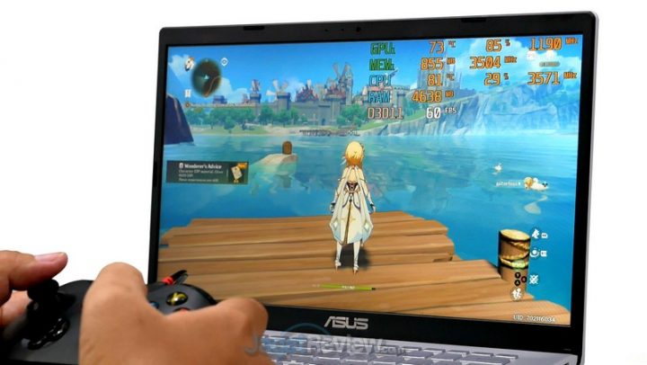 Review ASUS VivoBook 14 A409JP: Murah dengan Core i5 dan GeForce MX330 13 Screenshot Genshin Impact