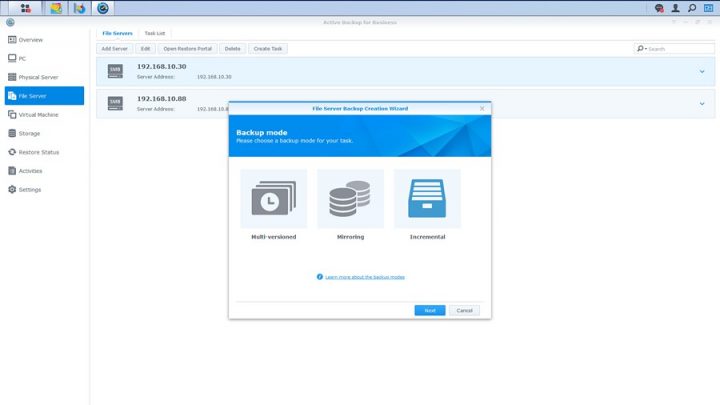 Active Backup for Business - File Server