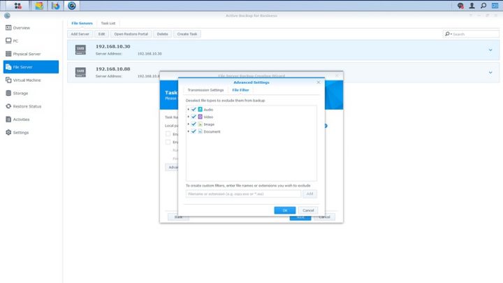 Active Backup for Business - File Server