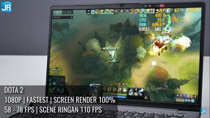 Review Lenovo IdeaPad Slim 5i: Tipis, Bisa Gaming dan Editing 9 Dota 2
