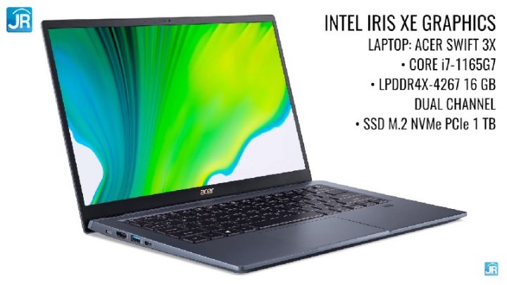 Acer swift 3x Iris Xe