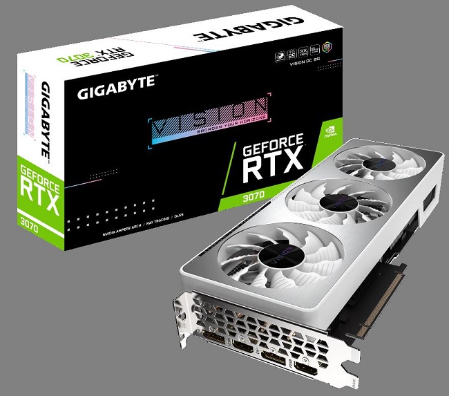 Direct Release: GIGABYTE Meluncurkan Kartu Grafis GeForce RTX™ 3070 series 3 VISION OC