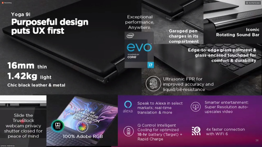 Jadi yang Pertama, Lenovo Indonesia Rilis Laptop Intel Core 11th Gen  Yoga 9i 01
